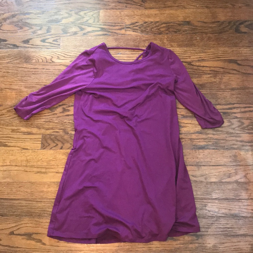 Magenta mini dress, formal, Girls size XL